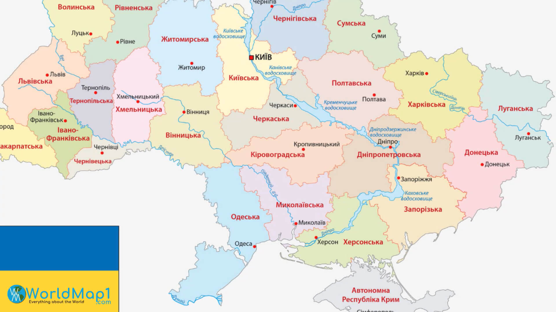 Rusça Ukrayna Haritası
